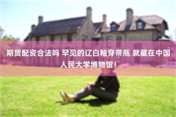 期货配资合法吗 罕见的辽白釉穿带瓶 就藏在中国人民大学博物馆！