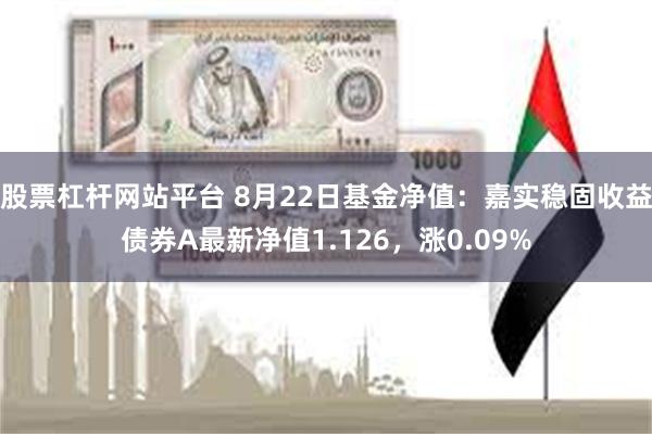 股票杠杆网站平台 8月22日基金净值：嘉实稳固收益债券A最新净值1.126，涨0.09%