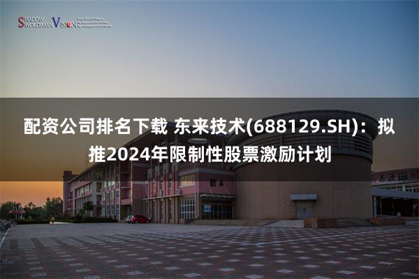 配资公司排名下载 东来技术(688129.SH)：拟推2024年限制性股票激励计划