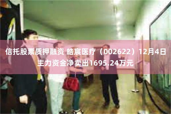 信托股票质押融资 皓宸医疗（002622）12月4日主力资金净卖出1695.24万元