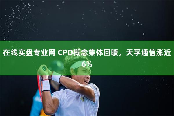 在线实盘专业网 CPO概念集体回暖，天孚通信涨近6%