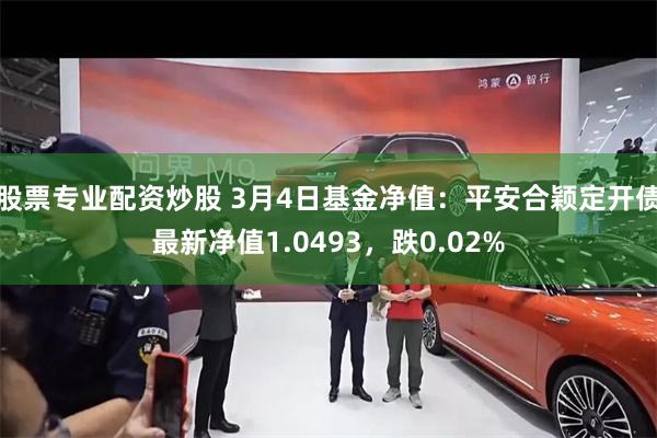 股票专业配资炒股 3月4日基金净值：平安合颖定开债最新净值1.0493，跌0.02%