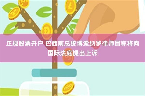 正规股票开户 巴西前总统博索纳罗律师团称将向国际法庭提出上诉